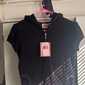Juicy Couture Black Short-Sleeve Jacket